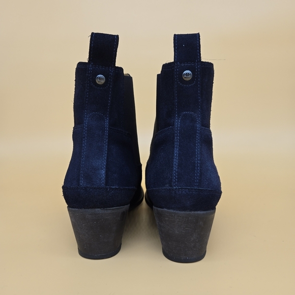 Hunter Original Refined Water Resistant Chelsea Suede Ankle Boots Women's Size 7 - Picture 4 of 9